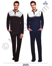 Eros ES-2796 Erkek Jakarlı Pijama Takım resmi