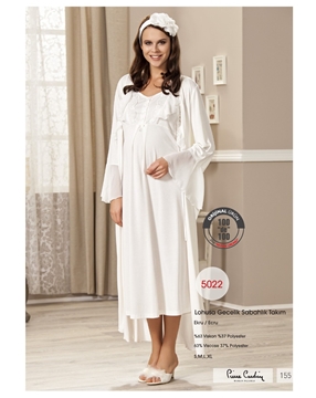 Pierre Cardin 5022 Lohusa Gecelik Sabahlık Takım resmi