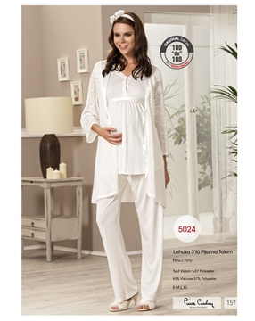 Pierre Cardin 5024 Lohusa Üçlü Pijama Takım resmi