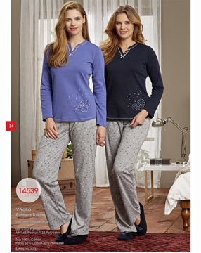 Pierre Cardin 14539 V Yaka Pijama Takım resmi