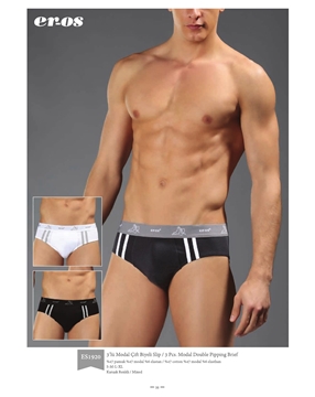 Eros es 1920 Modal Çift Biyeli 3 lü Slip resmi