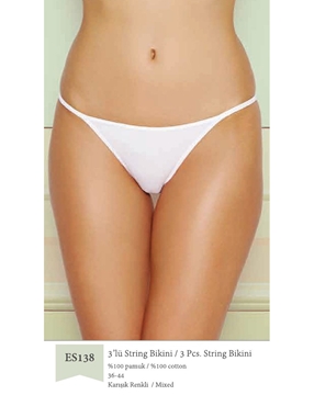 Eros ES138 Bayan 3lü String Bikini resmi