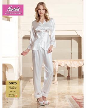 Nurteks 5675 Saten Pijama Takım resmi