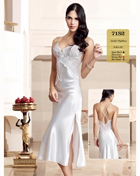 Resim Nurteks 7182 Saten Gecelik
