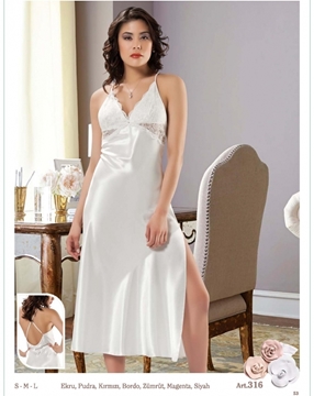 Nilay 316 Saten Gecelik resmi