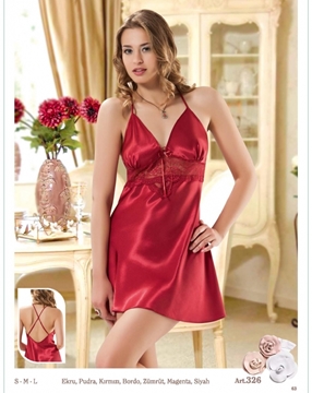 Nilay 326 Saten Gecelik resmi