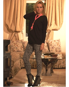 Donwear 2360 Termal Desenli Tayt resmi