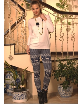 Donwear 2361 Termal Desenli Tayt resmi