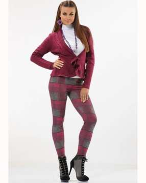 Donwear 2387 Termal Desenli Tayt resmi
