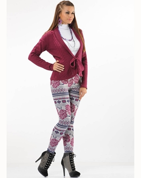 Donwear 2390 Termal Desenli Tayt resmi