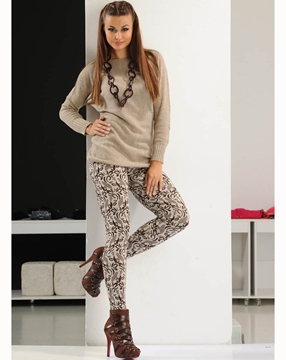 Donwear 2391 Termal Desenli Tayt resmi
