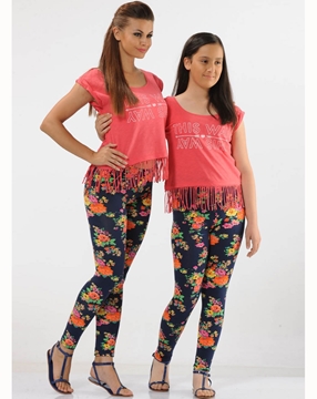 Donwear 2367 Termal Desenli Tayt resmi