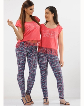 Donwear 2376 Termal Desenli Tayt resmi