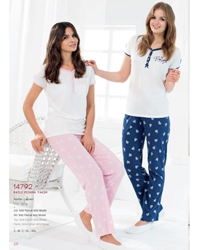 Pierre Cardin 14792 Bayan Patlı Pijama Takım resmi