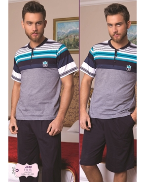 Bone Club 3840 Erkek Üçlü Pijama Takım resmi