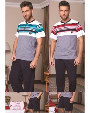 Bone Club 3842 Erkek Üçlü Pijama Takım resmi