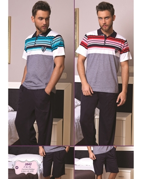 Bone Club 3843 Erkek Üçlü Pijama Takım resmi
