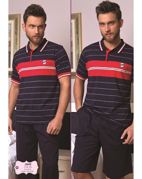 Bone Club 3845 Erkek Üçlü Pijama Takım resmi