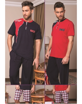 Bone Club 3847 Erkek Üçlü Modal Pijama Takım resmi