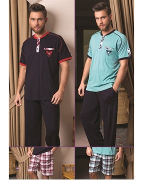 Bone Club 3848 Erkek Üçlü Modal Pijama Takım resmi