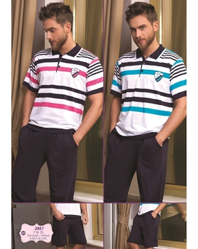 Bone Club 3851 Erkek Üçlü Pijama Takım resmi