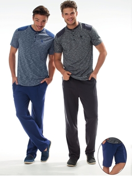 US Polo 17060 Erkek Üçlü Pijama Takım resmi