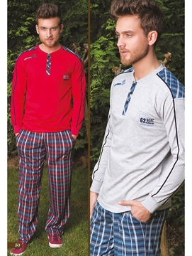 Bone Club 3979 Erkek Ekose Pijama Takım resmi