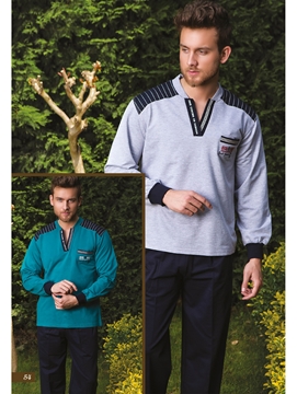 Bone Club 3743 Omuz Dikişli Erkek Pijama Takım resmi