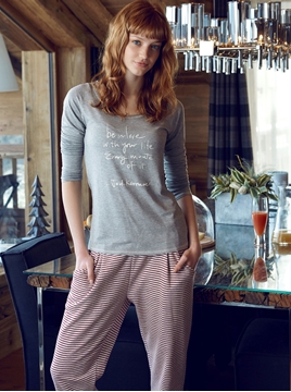 Penye Mood 7874 Bayan Pijama Takım resmi