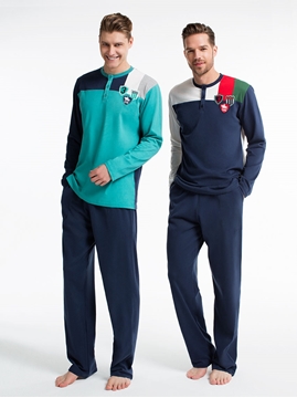 US Polo 17129 Patlı Erkek Pijama Takım resmi