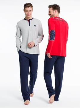 US Polo 17135 Patlı Erkek Pijama Takım resmi