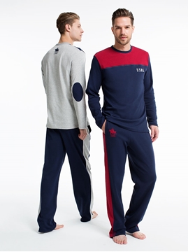 US Polo 17138 Yuvarlak Yaka Erkek Pijama Takım resmi