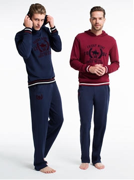 US Polo 17140 Kapüşonlu Erkek Pijama Takım resmi