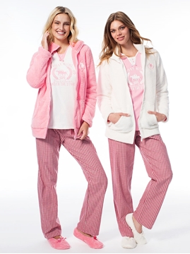 US Polo 15520 Bayan Üçlü Pijama Takım resmi
