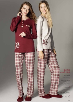 Pierre Cardin 3051 Bayan Pijama Takım resmi