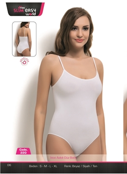Miss Slim 220 İnce Askılı Düz Body resmi