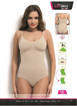 Miss Slim 370 Göğüslü Çıtçıtlı Body Korse resmi