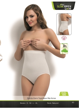 Miss Slim 425 Bambu Karın Toparlayıcı Slip Korse resmi