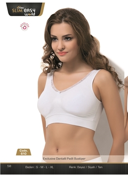 Miss Slim 610 Exclusive Dantelli Pedli Büstiyer resmi