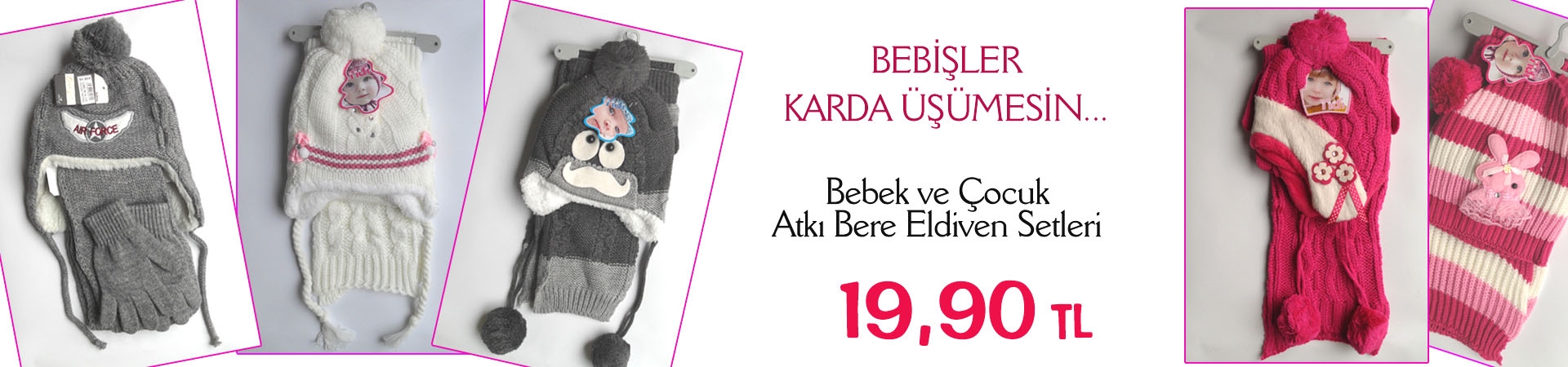 Çocuk Atkı Bere Eldiven