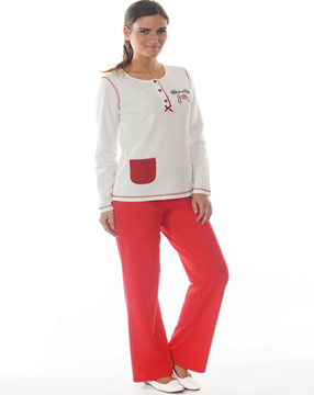 Dagi DGK2780 O Patlı Interlok Altı Polar Bayan  Pijama Takım resmi