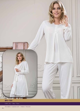 Yeni İnci BPJ 105 Bayan 3'lü Pijama Takım