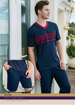 Yeni İnci EPJ 508 Erkek 3'lü Pijama Takım