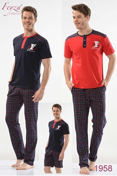 Feyza 1958 Erkek Üçlü Pijama Takım