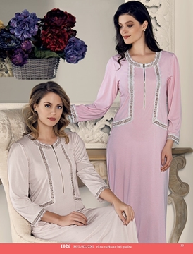 Artış 1026 Dantel Süslemeli Gecelik