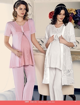 Artış 1055 Üçlü Hamile Lohusa Pijama Takım