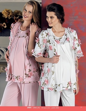 Artış 1064 Üçlü Hamile Lohusa Pijama Takım