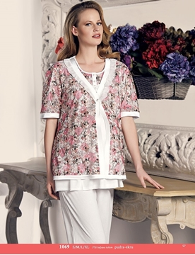 Artış 1069 Üçlü Hamile Lohusa Pijama Takım
