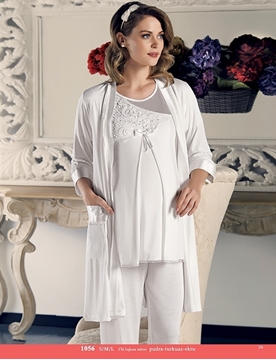 Artış 1056 Üçlü Hamile Lohusa Pijama Takım