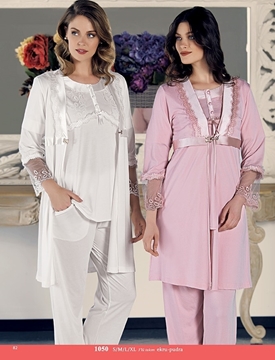 Artış 1050 Üçlü Hamile Lohusa Pijama Takım